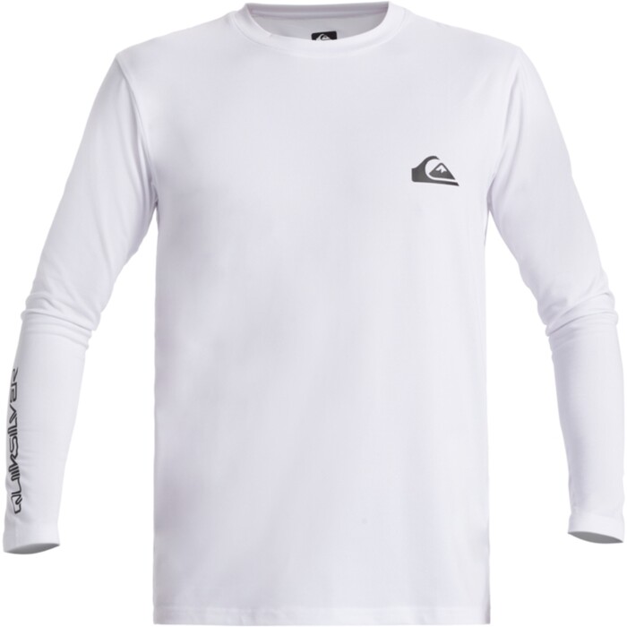 2024 Quiksilver Mens Everyday Surf Long Sleeve Tee AQYWR03154 - White